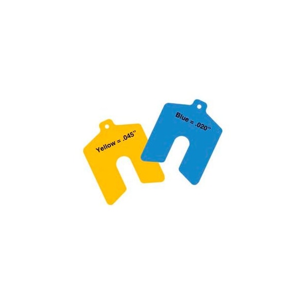 Precision Brand Products 5" x 5" x 0.045" Yellow Sof' Shoe Elastomer Shim (Pack of 10) - Made In USA 49140 - main